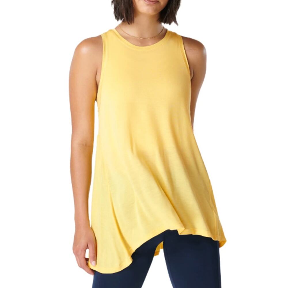 Sweaty Betty Easy Peazy Tank Top Yellow Thin Small